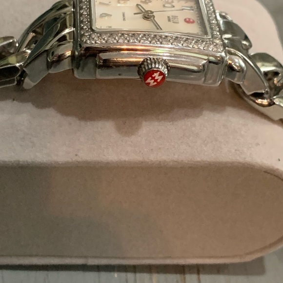 Michele Deco Mini Diamond & Stainless Steel Watch - Picture 7 of 7